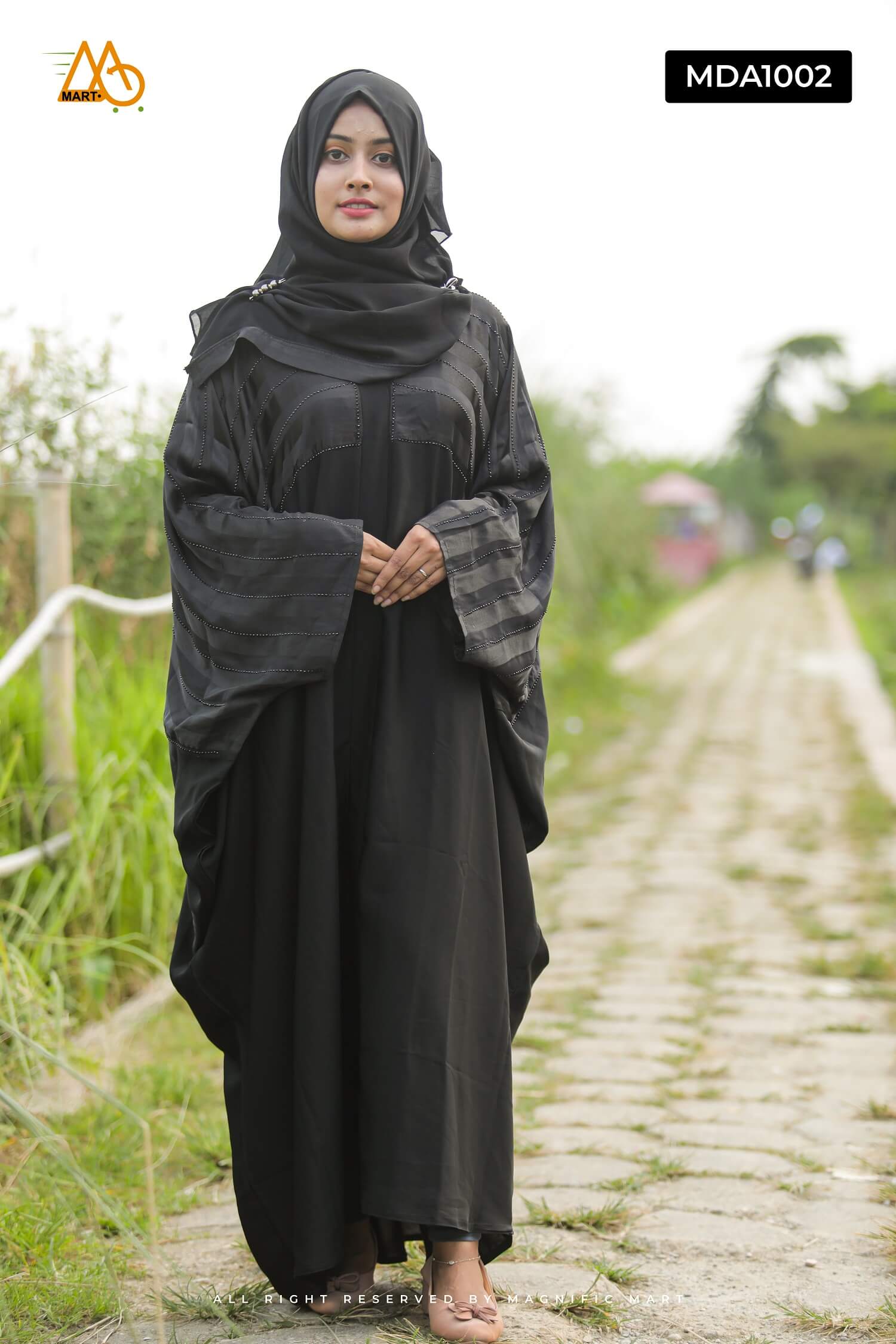 MDA1002 Dubai Collection Designed Burka With Hijab
